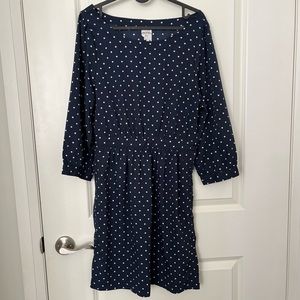 Monki Blue Polka Dot Rhonda Dress Small Size